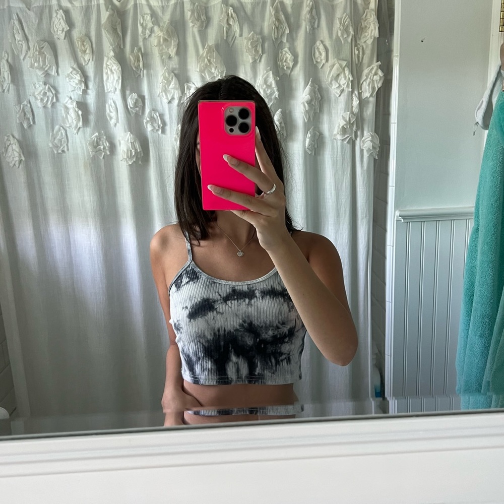 Zaful Tie Dye Crop Top
